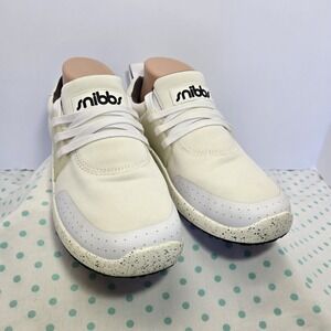 Snibbs White Spacecloud Non-slip Work Sneakers/Shoes Size 8.5 Work Wear Speckels